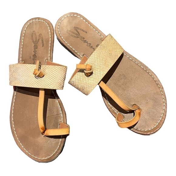 Seven7 Leather Toe-Ring Boho Sandals Size 8 - Picture 4 of 9